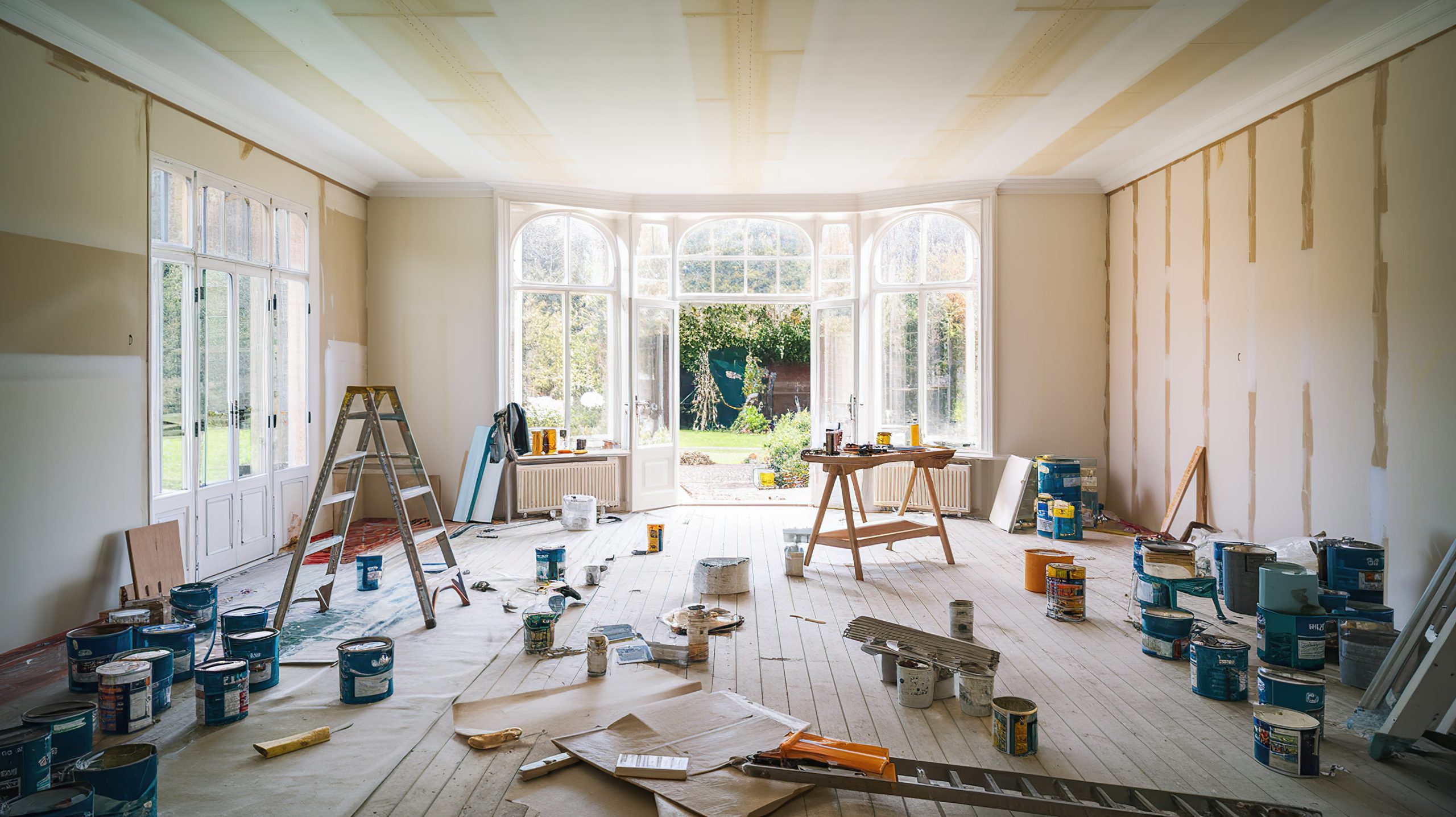 Crew doing a alteration