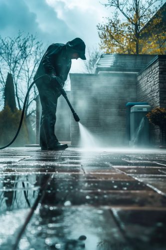 Crew cleaning pathway